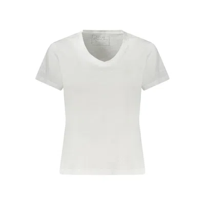 Guess Jeans White Cotton Women T-shirt