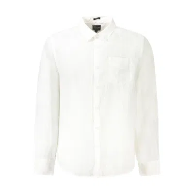 Guess Jeans White Linen Dress Shirt