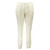 Guess Jeans White Polyester Pant In Metallic