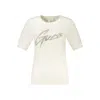 Guess Jeans White Viscose Sweater In Neutral