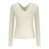 Guess Jeans White Viscose Sweater In White