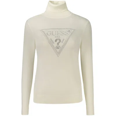 Guess Jeans White Viscose Turtleneck