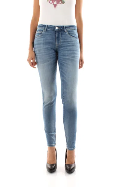 Guess Jeans Woman  Curve X W2yaj2 D4q01 Clh1 In Blue