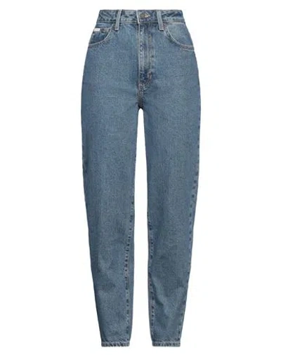 Guess Jeans Woman Jeans Blue Size 31w-29l Cotton, Elastane