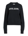 Guess Jeans Woman Sweater Navy Size Xl Cotton