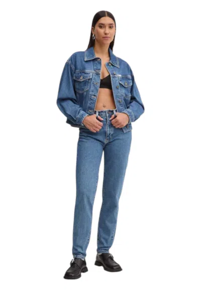 Guess Jeans Women's Jeans Jacket  Oversize In Blue