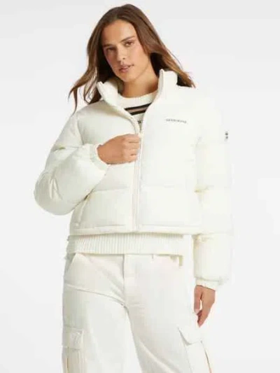 Guess Jeans Women's Outerwear And Jackets  W4bl20 Wgii2 G053 In White