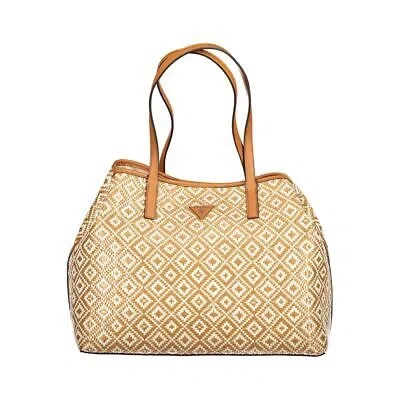 Pre-owned Guess Jeans Women's Polyethylene Handbag In Beige