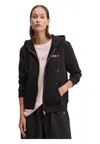 Guess Jeans Women's Sweatshirt  Full Zip In Black