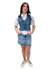 Guess Jeans Women's Vest  In Blue