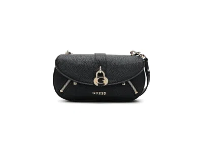 Guess Jessa Flap Crossbody Cross Body Handbags Black: One Size