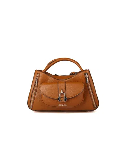Guess Jessa Girlfriend Shoulder Bag In Brown