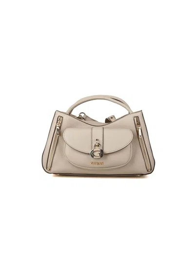 Guess Jessa Girlfriend Top Handle Bag In Taupe