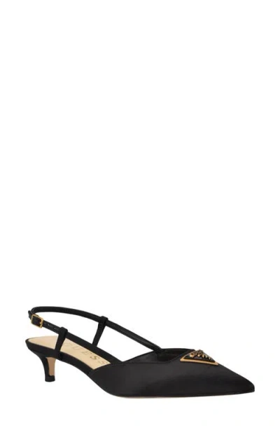 Guess Jesson Slingback Pointed Toe Pump In Black