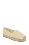 Guess Joelya Platform Espadrille In Light Natural,white Logo