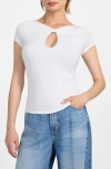 Guess Joey Cutout Top In White