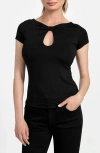 Guess Joey Cutout Top In Black