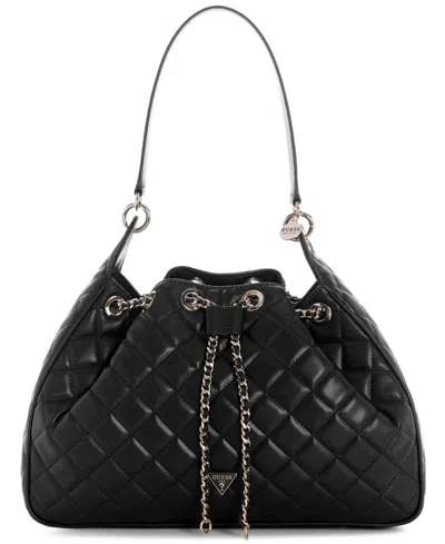 Guess Juliet Large Hobo Handbag In Black
