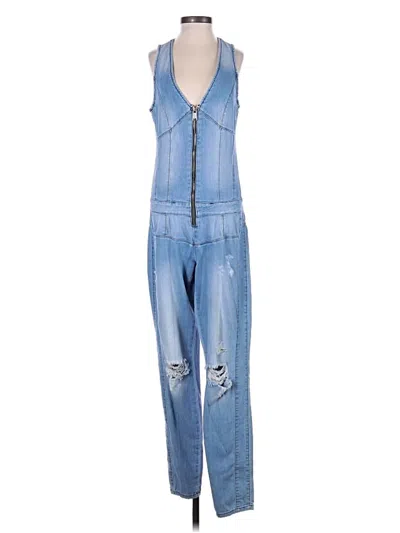 Pre-owned Guess Jumpsuit In Blue