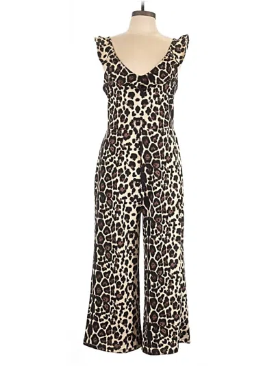Pre-owned Guess Jumpsuit In Brown