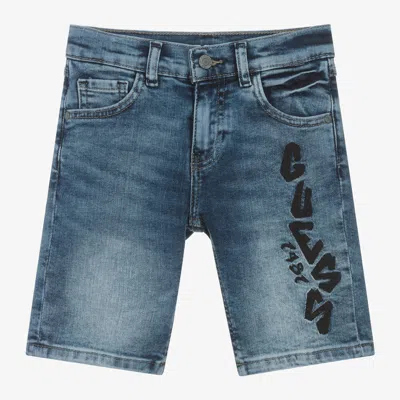 Guess Kids' Junior Boys Blue Denim Shorts