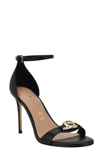 Guess Kabrina Ankle Strap Sandal In Black