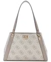 Guess Karnilla Logo Gfriend Carryall Bag In Gray