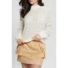 Guess Women's Kensley Crewneck Long-sleeve Sweater In Cream White
