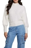 Guess Women's Keyla Fuzzy Sweater In Cream White