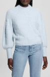 Guess Women's Keyla Fuzzy Sweater In Sky High