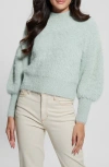 GUESS GUESS KEYLA FUZZY BISHOP SLEEVE SWEATER