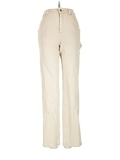 Pre-owned Guess Khaki Pant In White