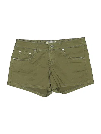 Pre-owned Guess Khaki Shorts In Green