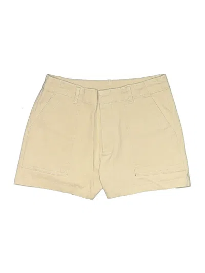 Pre-owned Guess Khaki Shorts In Yellow