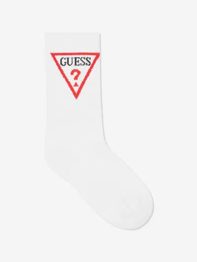 Guess Kids Logo Socks In White