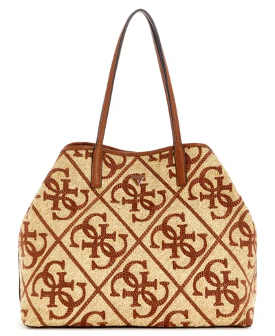 Guess Kirsten Large Tote Handbag In Brown