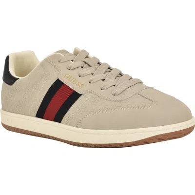 Guess Kloane Striped Quattro G Sneaker In Neutral
