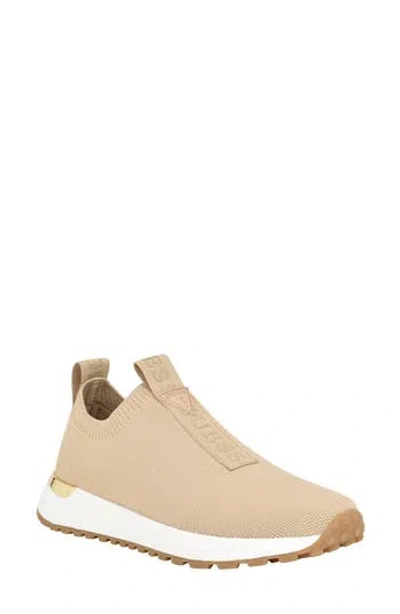 Guess Knit Slip On Sneaker In Neutral