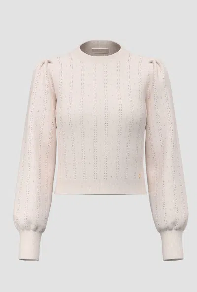 Guess Knit Woman Cream In Brown