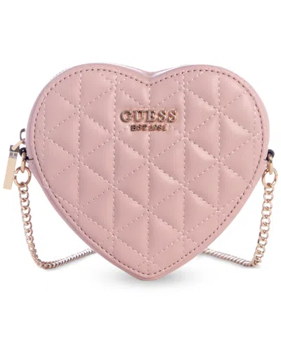Guess Kori Heart Bag In Rose