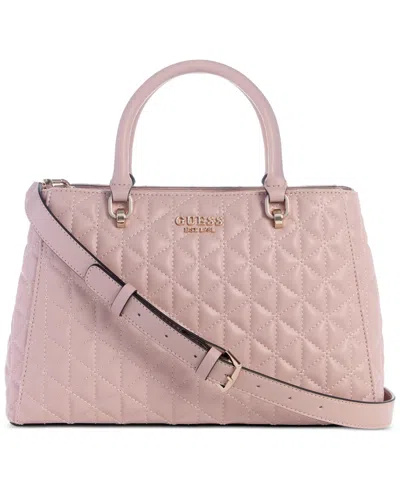 Guess Kori Large Girlfriend Satchel In Rose