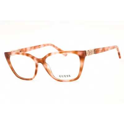 Guess Ladies Beige Cat Eye Eyeglass Frames Gu2941 In Orange