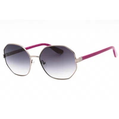 Guess Ladies Black Round Sunglasses Gu7880h In Gray