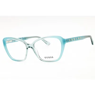 Guess Ladies Blue Cat Eye Eyeglass Frames Gu50115
