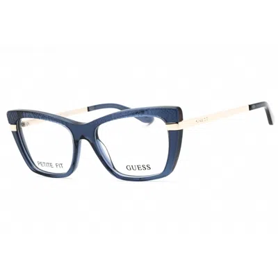 Guess Ladies Blue Cat Eye Eyeglass Frames Gu50246