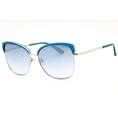 Guess Ladies Blue Cat Eye Sunglasses Gu7738