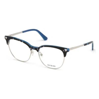 Guess Ladies Blue Oval Eyeglass Frames Gu279809253 In ["blue"]