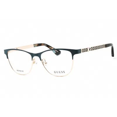 Guess Ladies Blue Oval Eyeglass Frames Gu2883