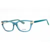Guess Ladies Blue Rectangular Eyeglass Frames Gu2956 In Blue