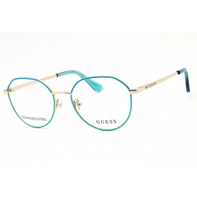 Guess Ladies Blue Round Eyeglass Frames Gu9232